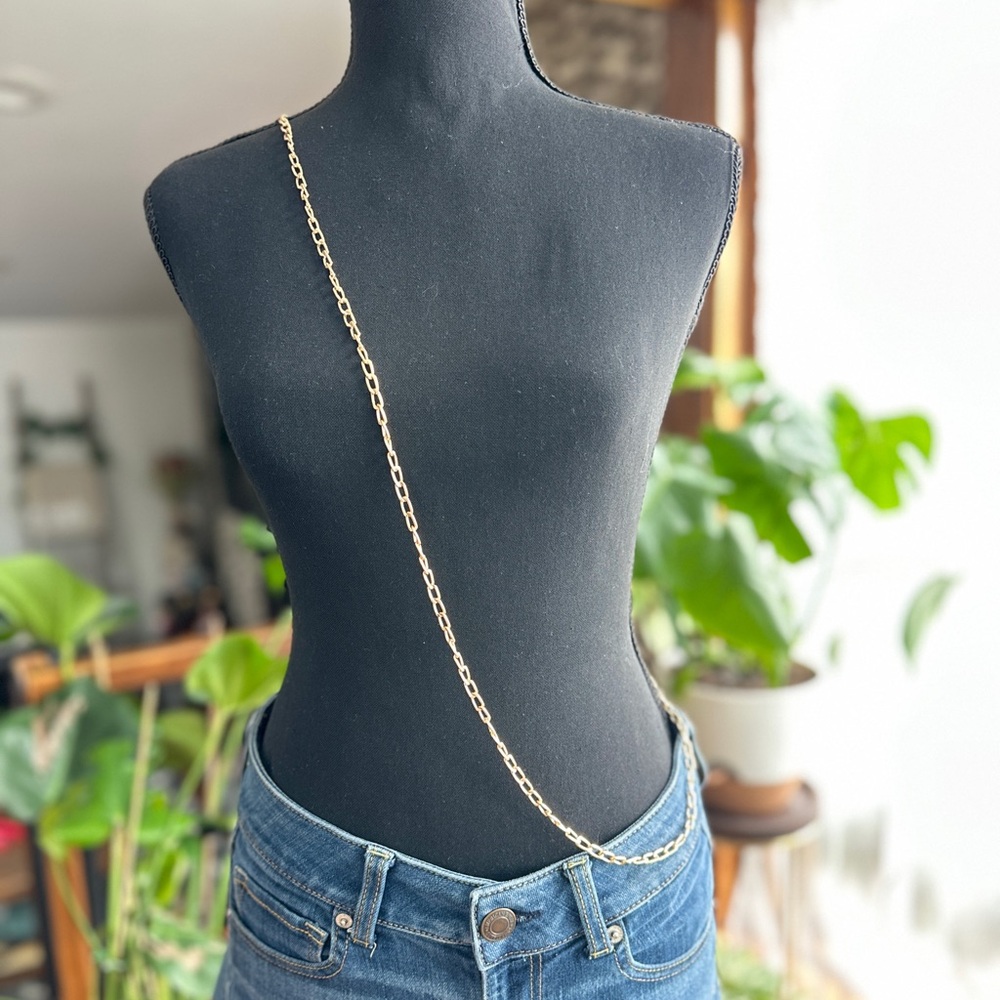 Gold-Tone Crossbody / Wallet Conversion Chain – Styling Accessory